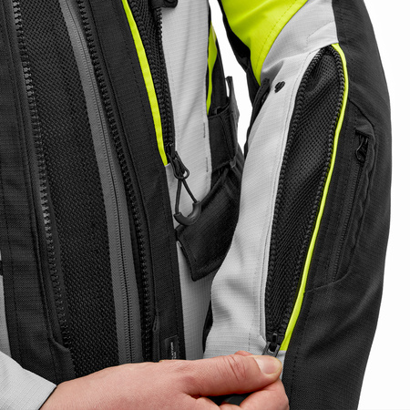 Kurtka tekstylna SHIMA DUNE FLUO czarny szary żółty fluo