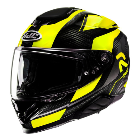 Kask integralny HJC RPHA 71 CARBON HAMIL BLACK/YELLOW czarny żółty fluo