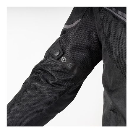 Kurtka tekstylna OZONE FLOW BLACK czarny
