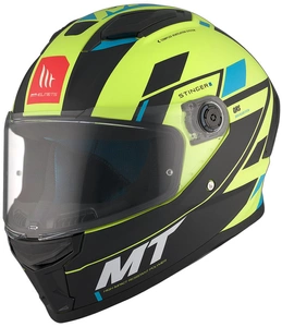 Kask integralny MT STINGER 2 ZIVZE MATT BLACK/FLUO czarny żółty fluo niebieski