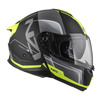 Kask szczękowy NZI COMBI 3 DUO ORBE BLACK ANTRACITE YELLOW MATT szary żółty