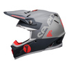 Kask cross BELL MOTO9S FLEX SEVEN VANGUARD MATTE CHARCOAL/ORANGE szary