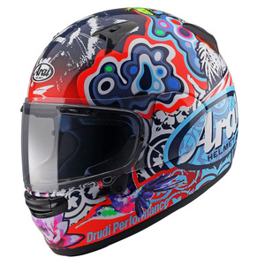 Kask integralny ARAI PROFILE-V JUNGLE-2 niebieski granatowy czerwony biały różowy zielony