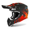 Kask cross Airoh AVIATOR ACE NEMESI ORANGE MATT czarny czerwony