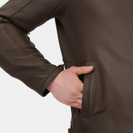 Kurtka skórzana SHIMA HUNTER 3.0 G2 BROWN brązowy