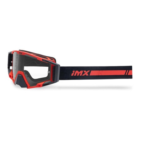 Gogle motocyklowe IMX SAND RED MATT/BLACK SZYBA RED IRIDIUM + CLEAR czerwony czarny