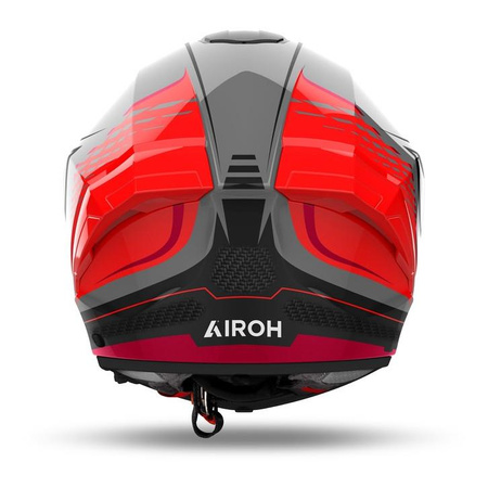 Kask integralny AIROH MATRYX ROCKET RED GLOSS czerwony szary czarny