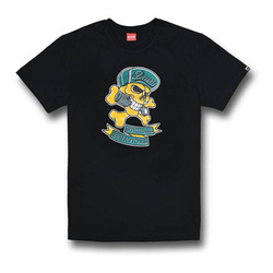 Koszulka T-shirt DAVCA SUICIDAL BEHEVIORS czarny żółty niebieski