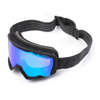 Gogle motocyklowe IMX SNOW BLACK MATT/BLACK SZYBA PODWÓJNA GREEN IRRIDIUM + BROWN czarny