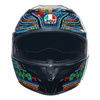 Kask integralny AGV K3 ROSSI WINTER TEST 2018 czerwony niebieski zielony czarny