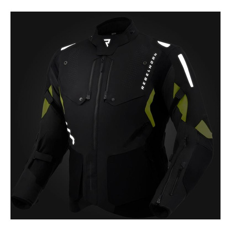 Kurtka tekstylna REBELHORN HIKER IV BLACK/ANTHRACITE/FLUO YELLOW czarny grafitowy żółty fluo