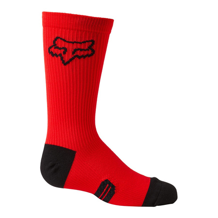 Skarpety dziecięce FOX JUNIOR 6 RANGER CREW FLUO RED czerwony fluo czarny