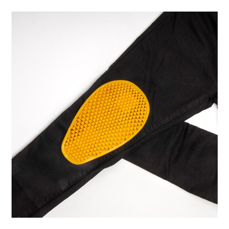 Jeansy motocyklowe damskie OZONE STRIKER LADY SLIM FIT BLACK czarny