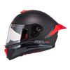 Kask integralny NZI WAKE STREAM BOOSTER SOLID BLACK RED MATT czarny czerwony