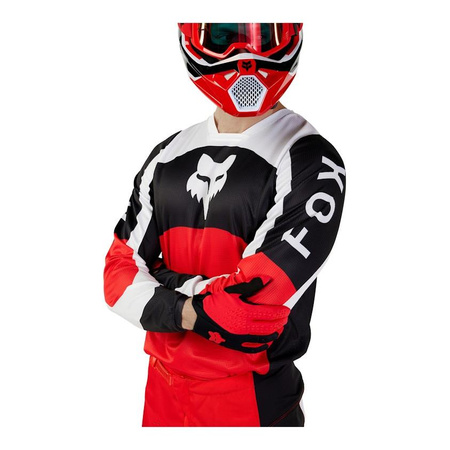 Bluza cross FOX 180 NITRO FLUO RED czerwony fluo biały czarny