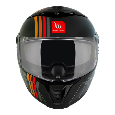 Kask integralny MT THUNDER 4 SV MIL MATT BLACK czarny czerwony żółty