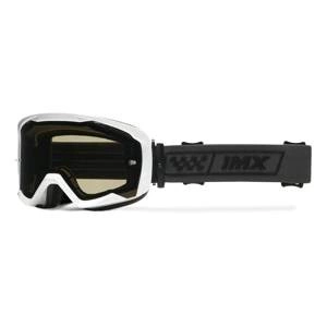 Gogle motocyklowe IMX ENDURANCE RACE WHITE GLOSS/BLACK SZYBA DARK SMOKE + CLEAR biały czarny