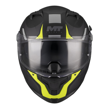 Kask integralny MT BRAKER SV COCKPIT BLACK/YELLOW MATT czarny żółty