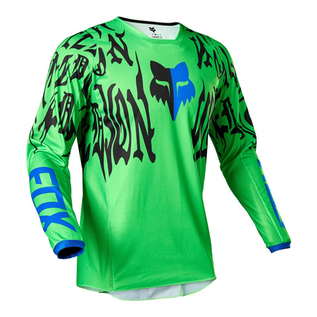 Bluza cross FOX 180 PERIL FLUORESCENT GREEN zielony fluo czarny niebieski
