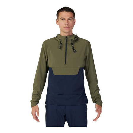 Kurtka przeciwdeszczowa FOX RANGER WIND PULLOVER OLIVE GREEN zielony