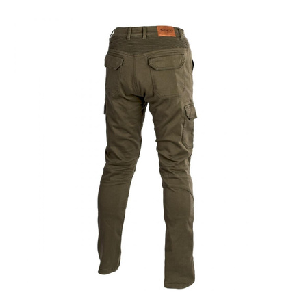 Jeansy motocyklowe SECA SQUARE OLIVE zielony