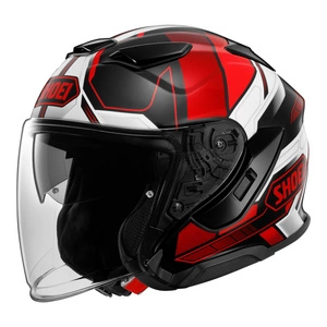 Kask otwarty SHOEI J-CRUISE 3 WHIZZY TC-1 czarny czerwony biały