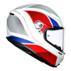 Kask integralny AGV K6 HYPHEN WHITE/RED/BLUE biały czerwony niebieski