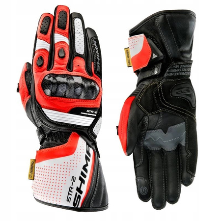 Rękawice sportowe SHIMA STR-2 RED czerwony fluo biały czarny