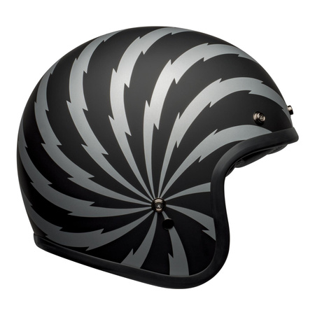 Kask otwarty BELL CUSTOM 500 VERTIGO BLACK/SILVER czarny srebrny