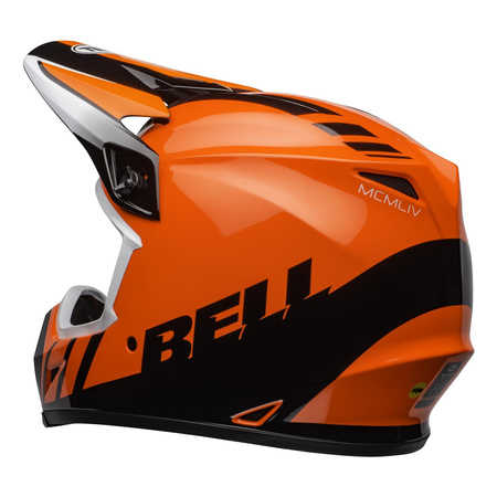 Kask cross BELL MX-9 MIPS DASH ORANGE/BLACK czarny pomarańczowy
