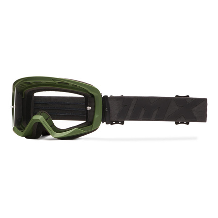 Gogle motocyklowe IMX ENDURANCE FLIP GREEN MATT/BLACK SZYBA DARK SMOKE + CLEAR zielony czarny