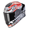 Kask integralny SCORPION EXO-R1 EVO AIR ZACCONE SILVER/BLACK/RED srebrny czarny czerwony