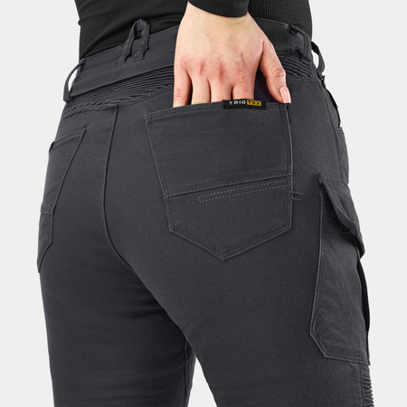 Jeansy motocyklowe damskie SHIMA GIRO 3.0 LADY GREY