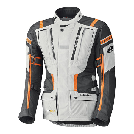 Kurtka tekstylna HELD HAKUNA II GREY/ORANGE szary pomarańczowy czarny