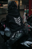 Bluza z motorem REBELRUSH NIGHTGLOW BLUEPRINT czarny