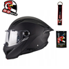 Kask szczękowy AXXIS GHOSTFIGHTER SV SOLID A1 MATT BLACK czarny mat