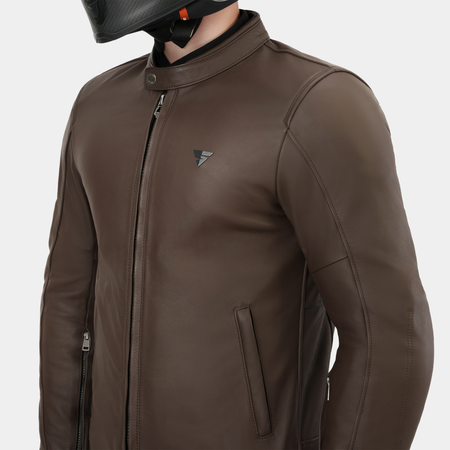 Kurtka skórzana SHIMA HUNTER 3.0 G2 BROWN brązowy