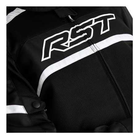 Kurtka tekstylna RST PILOT AIR CE BLACK/WHITE czarny biały