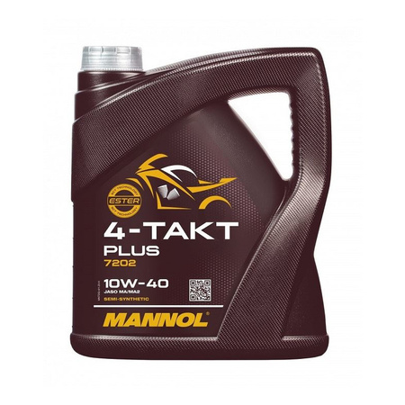 Olej 4T MANNOL 4-TAKT PLUS 10W40 4L brązowy żółty