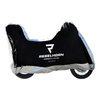 Pokrowiec na motocykl REBELHORN COVER II z miejscem na kufer BLACK/SILVER czarny srebrny szary