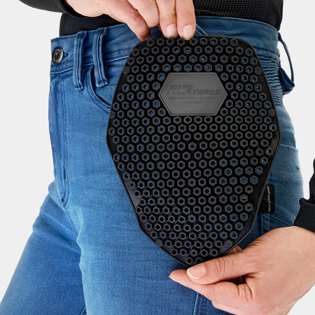 Jeansy motocyklowe damskie SHIMA ZENITH LADY BLUE niebieski