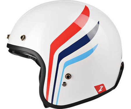 Kask otwarty LAZER CONGA WINGS WHITE biały czerwony granatowy niebieski czarny