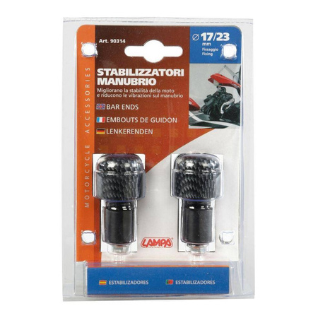 Końcówki kierownicy LAMPA BAR ENDS CARBON