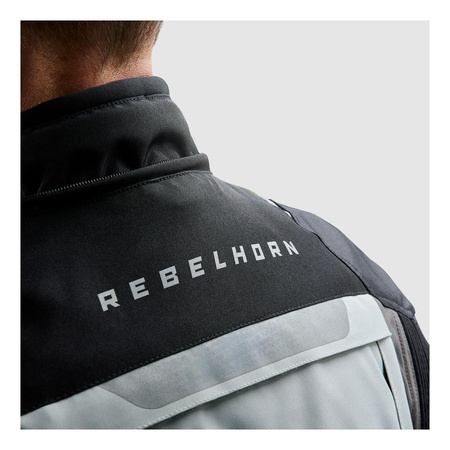 Kurtka tekstylna REBELHORN CUBBY V BLACK/GREY/FLUO YELLOW czarny szary żółty fluo