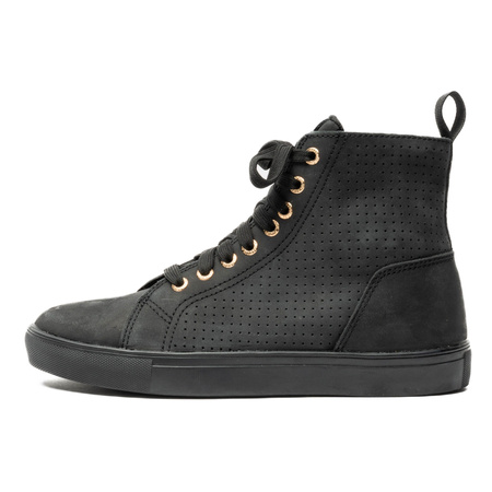 Trampki motocyklowe damskie REBELHORN TRAMP II LADY BLACK/GOLD czarny złoty