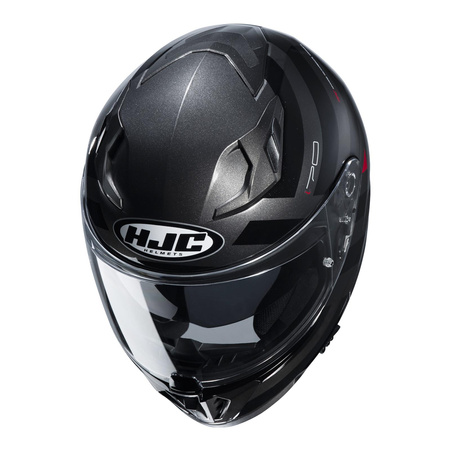 Kask integralny HJC I70 WATU BLACK/GREY szary czarny czerwony