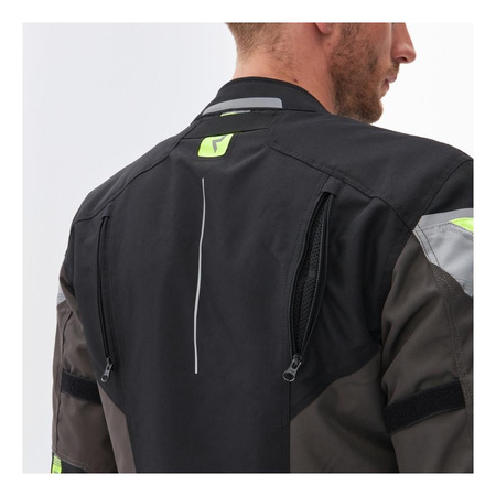 Kurtka tekstylna REBELHORN SPARK BLACK/GREY/FLUO YELLOW czarny szary żółty fluo