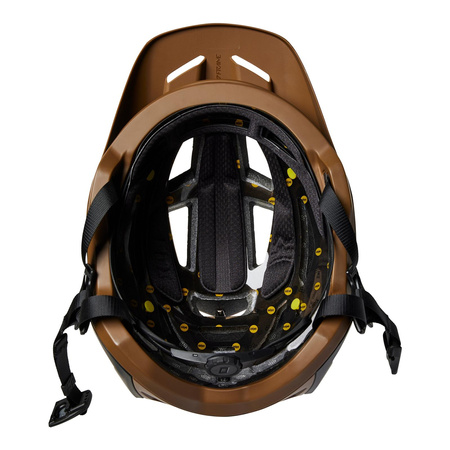 Kask rowerowy FOX SPEEDFRAME PRO BLOCKED NUTMEG brązowy czarny