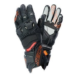 Rękawice sportowe SECA UKEMI PRO FLUO RED czarny czerwony fluo szary