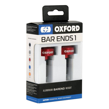 Końcówki kierownicy OXFORD BAR ENDS 1 RED